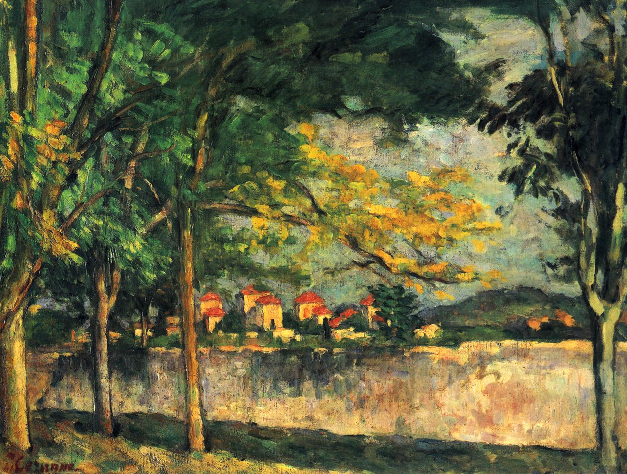 Die Straße tekijältä Paul Cézanne