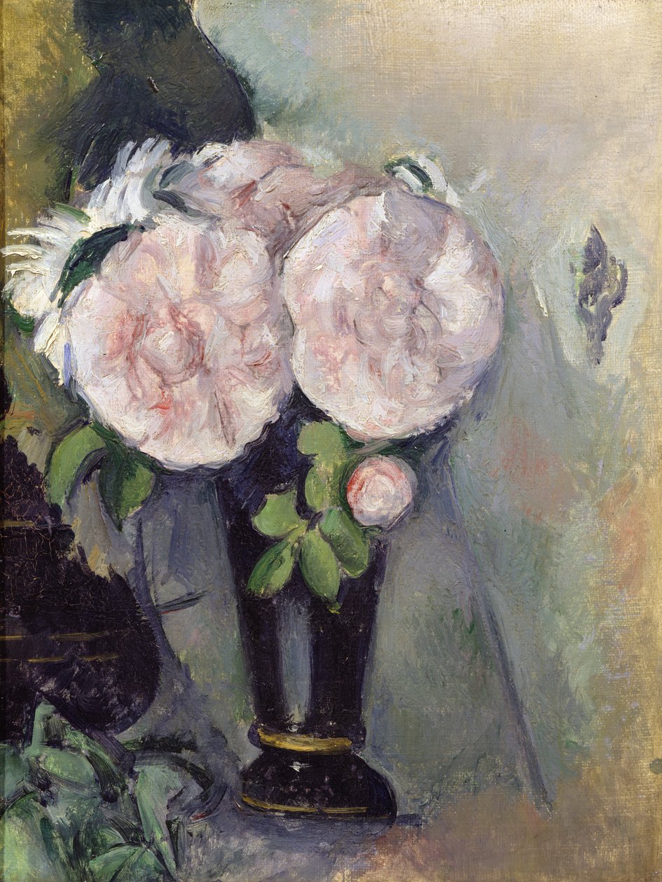 Kukat sinisessä maljakossa, n. 1886 tekijältä Paul Cézanne