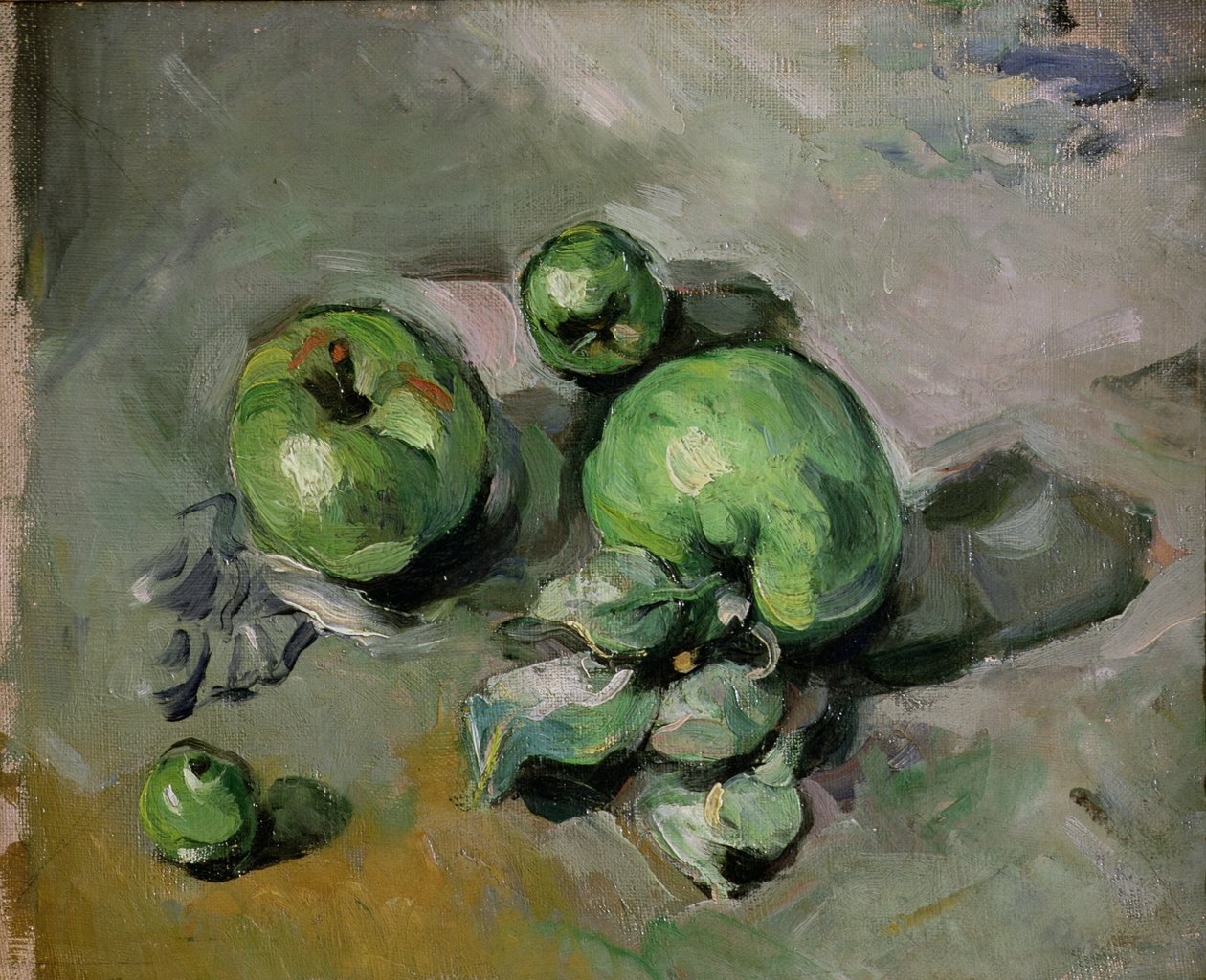 Vihreät omenat, n. 1872-1873 tekijältä Paul Cézanne