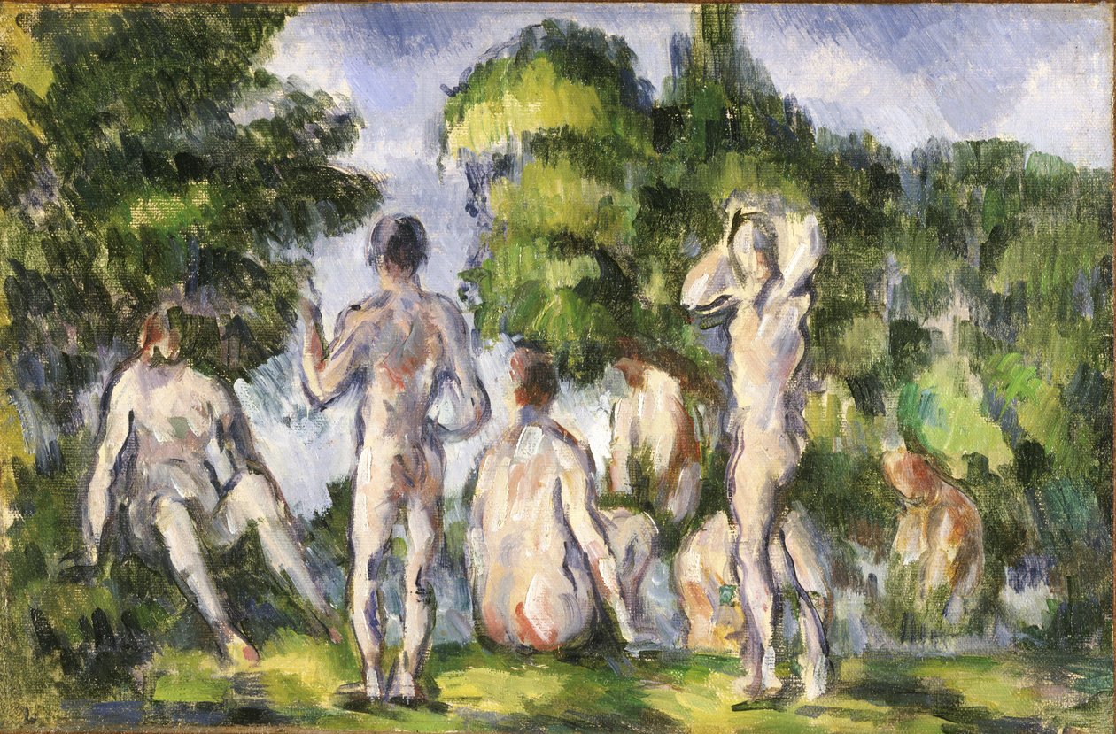 Ryhmä kylpyjä tekijältä Paul Cézanne