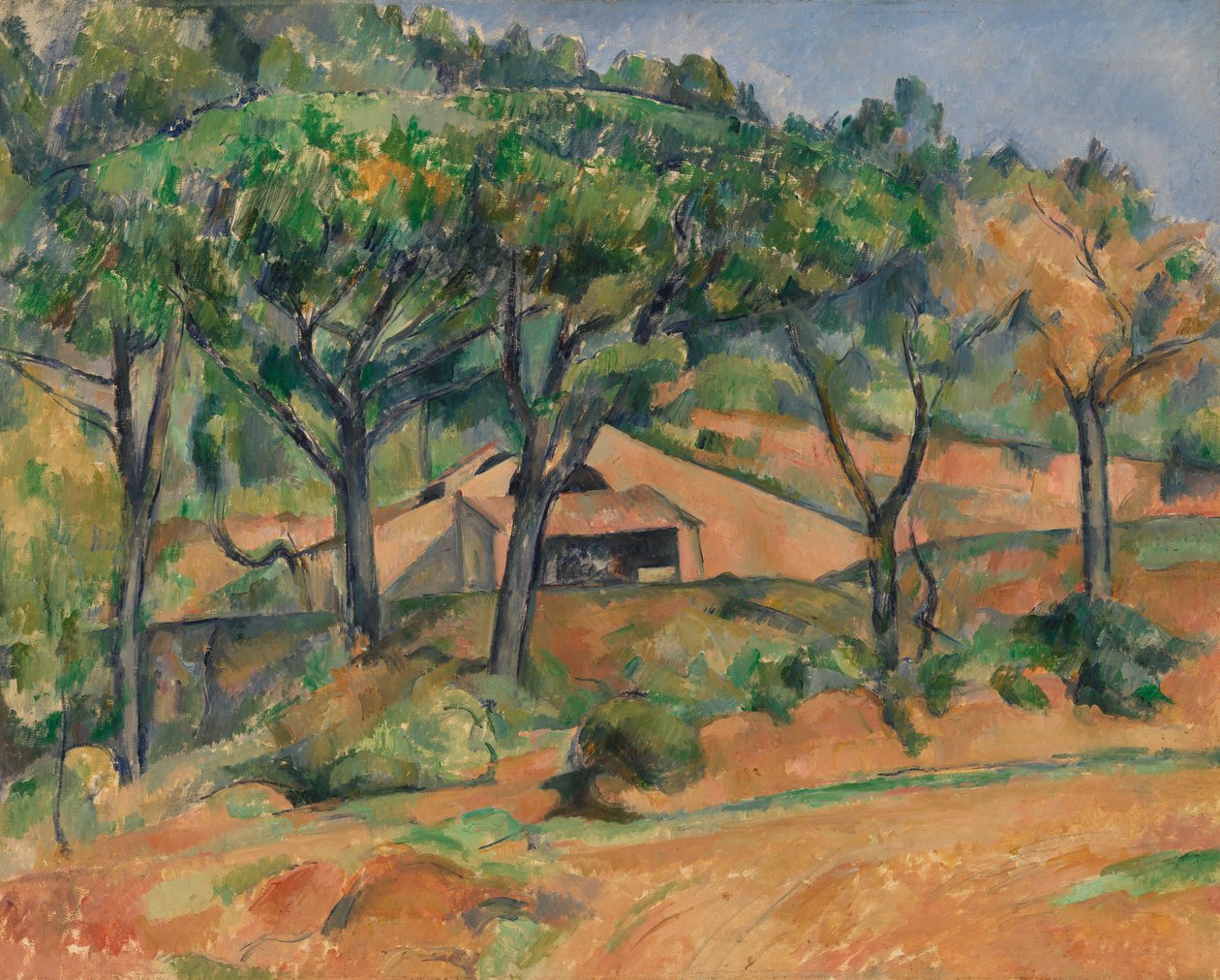 Talo Provencessa, noin 1890 tekijältä Paul Cézanne