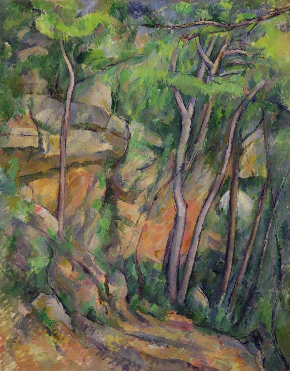 Chateau Noirin puistossa, n.1896-99. tekijältä Paul Cézanne
