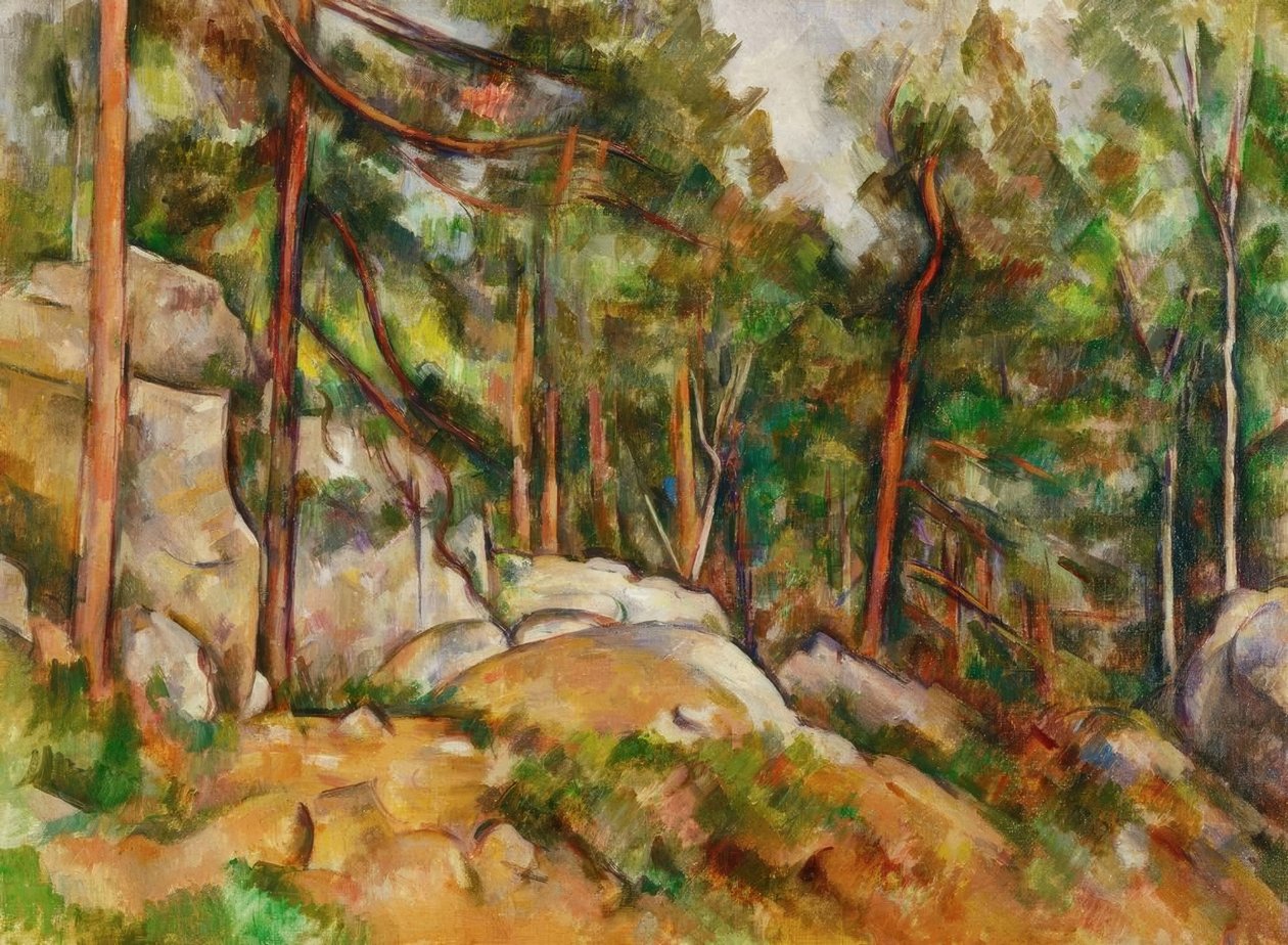 Interieur de forêt tekijältä Paul Cézanne