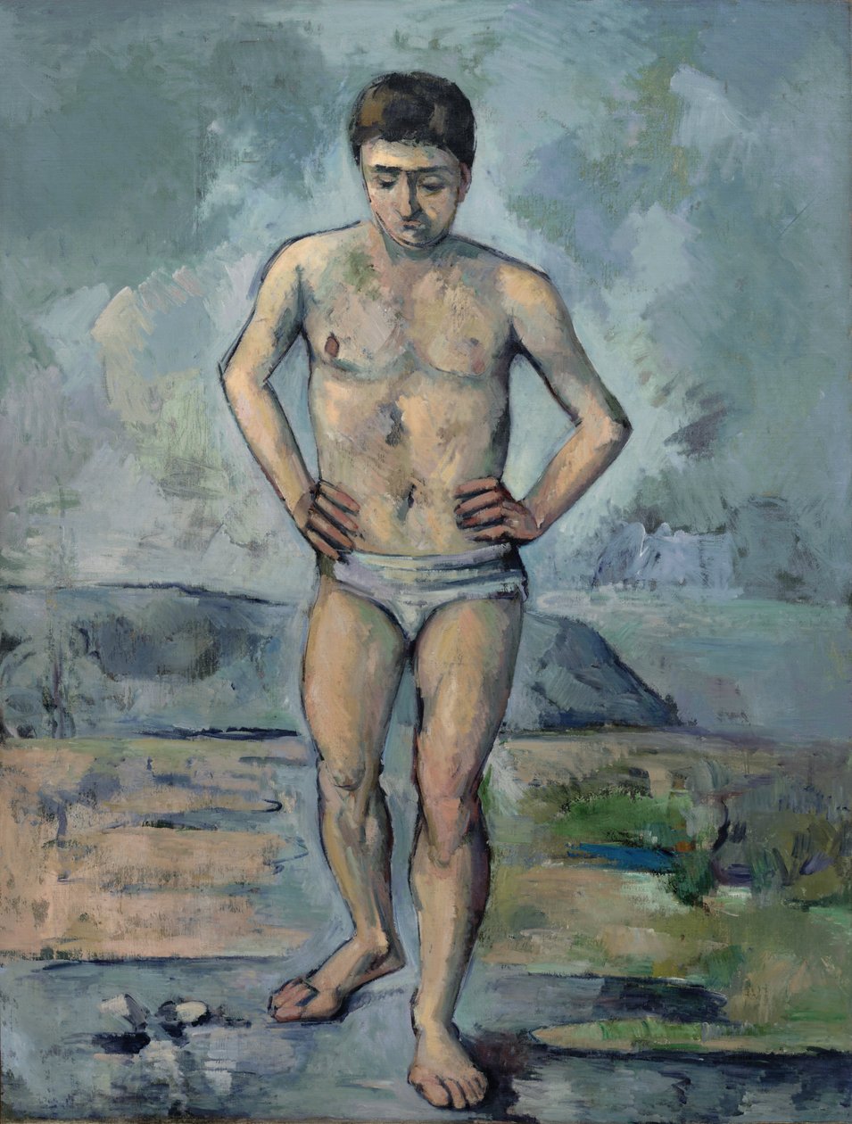 Iso kylpijä tekijältä Paul Cézanne