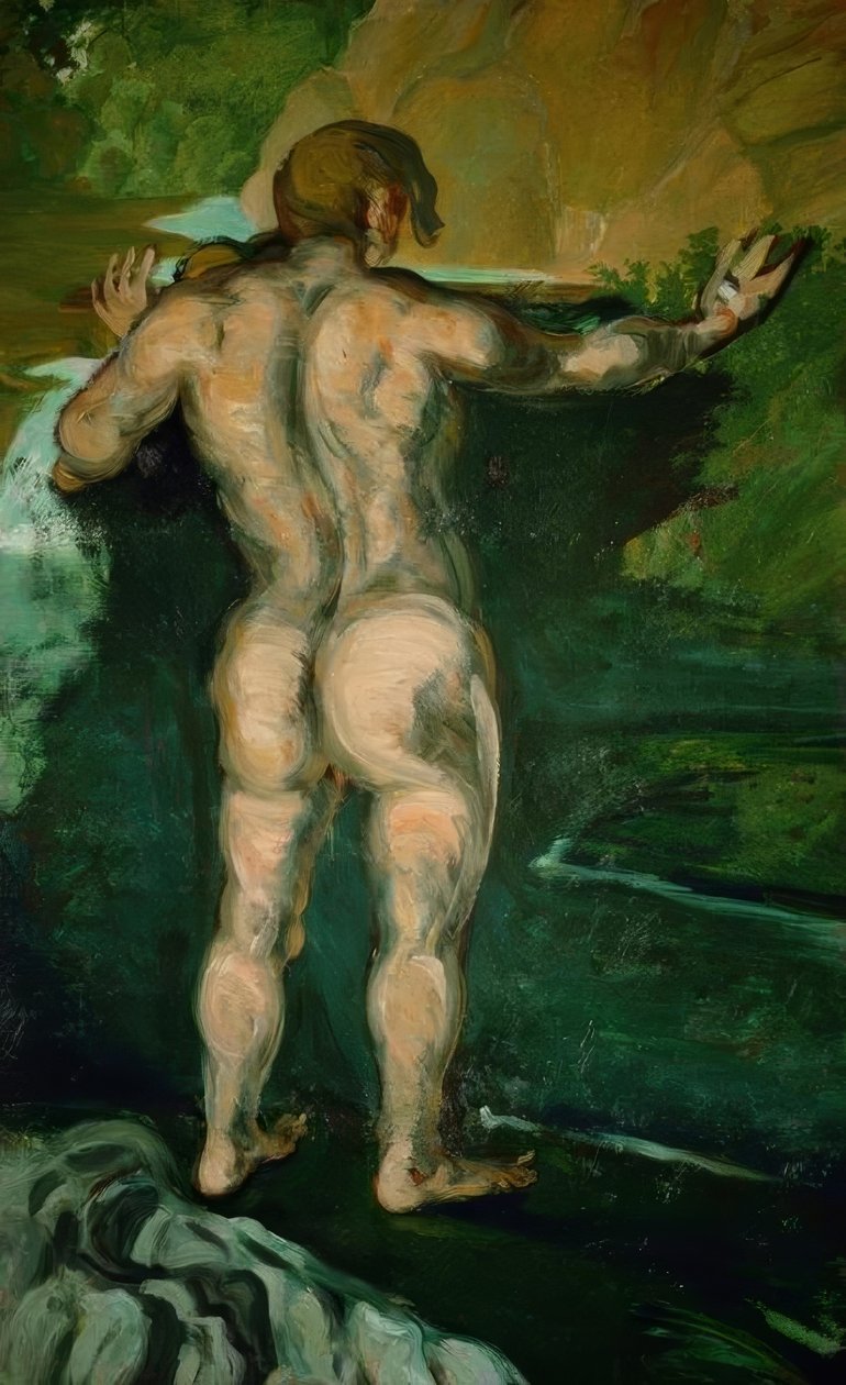 Le baigneur au rocher tekijältä Paul Cézanne