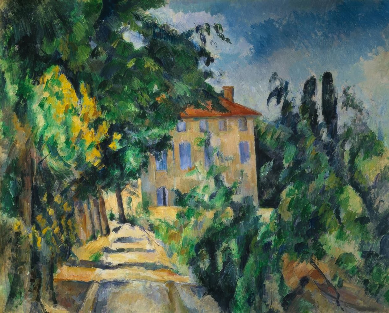 Maison au toit rouge tekijältä Paul Cézanne