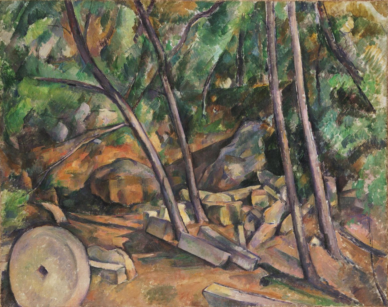 Millstone Château Noirin puistossa tekijältä Paul Cézanne