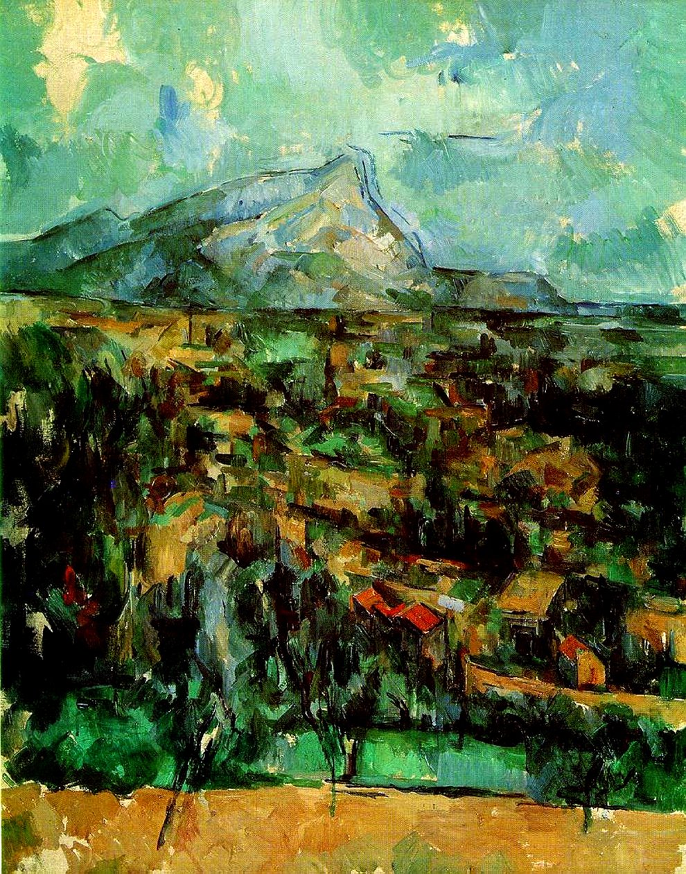 Mont Sainte Victoire, noin 1902 tekijältä Paul Cézanne