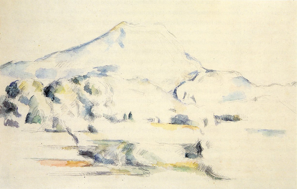 Mont Sainte-Victoire tekijältä Paul Cézanne