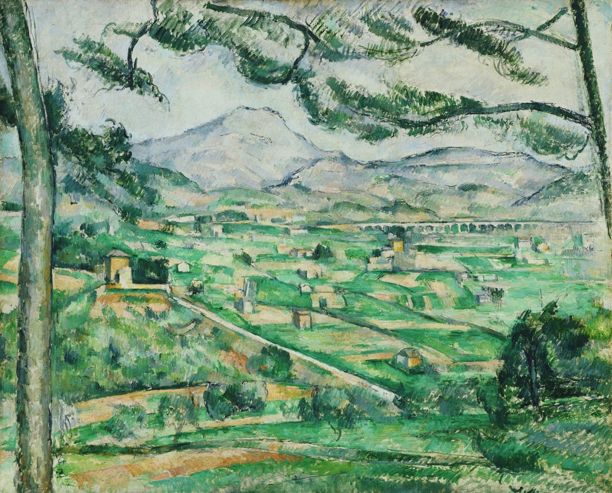 Mont Sainte-Victoire tekijältä Paul Cézanne