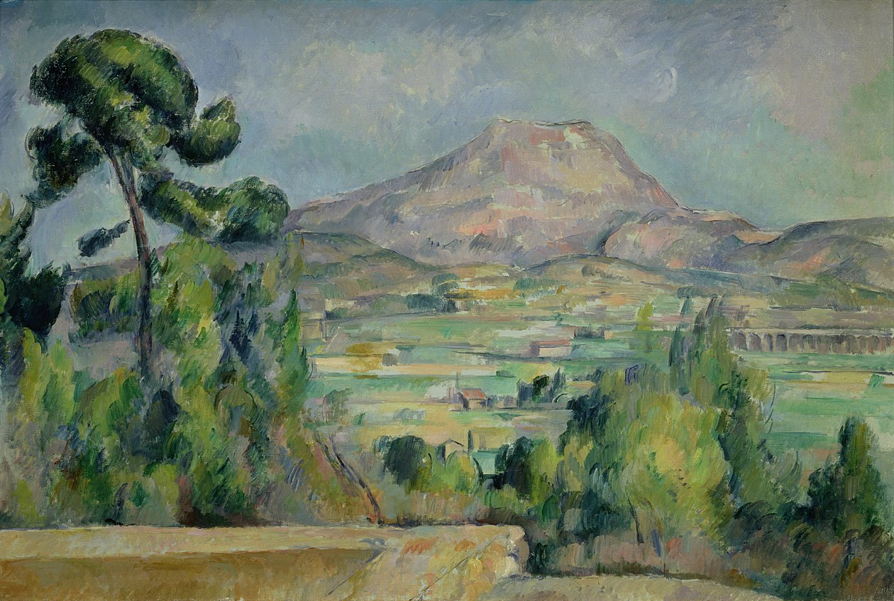 Montagne Sainte-Victoire, n. 1887-1890 tekijältä Paul Cézanne