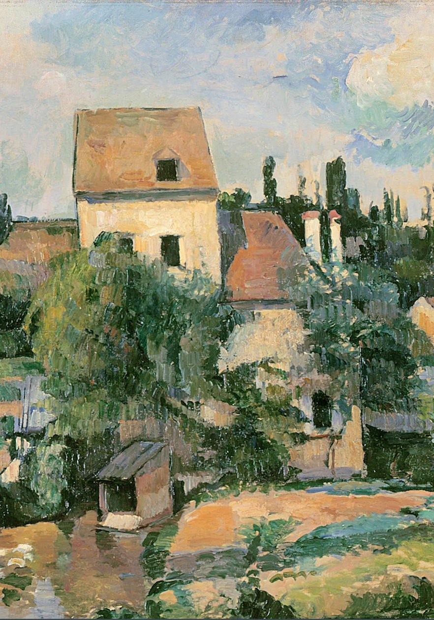 Moulin de la Couleuvre Pontoisessa, 1881 (yksityiskohta numerosta 1109269) tekijältä Paul Cézanne