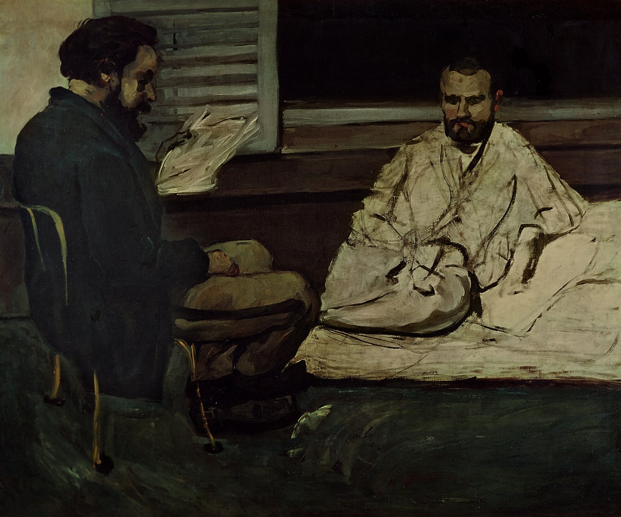 Paul Alexis (1847-1901) Lukee käsikirjoituksen Emile Zolalle (1840-1902) 1869-70 tekijältä Paul Cézanne