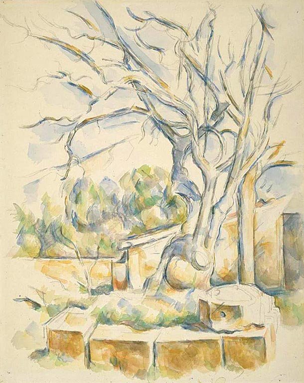 Pistaasipuu Château Noirissa tekijältä Paul Cézanne