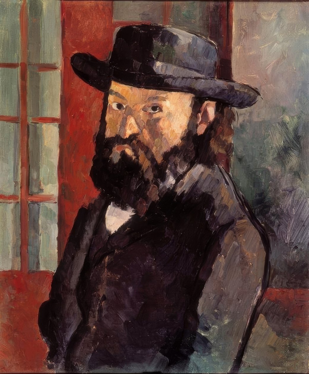 Cézannen muotokuva au chapeau de feutre tekijältä Paul Cézanne