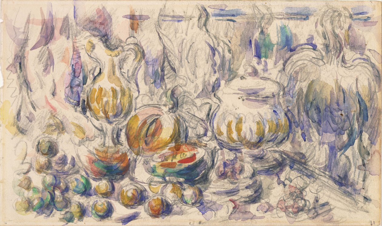 Pot ja keitto Tureen tekijältä Paul Cézanne