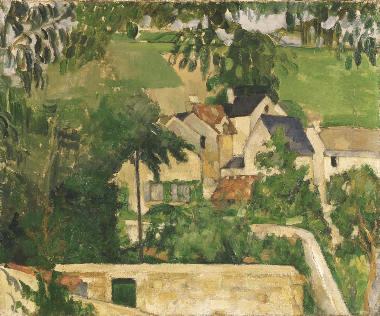 Quartier Four, Auvers-sur-Oise tekijältä Paul Cézanne