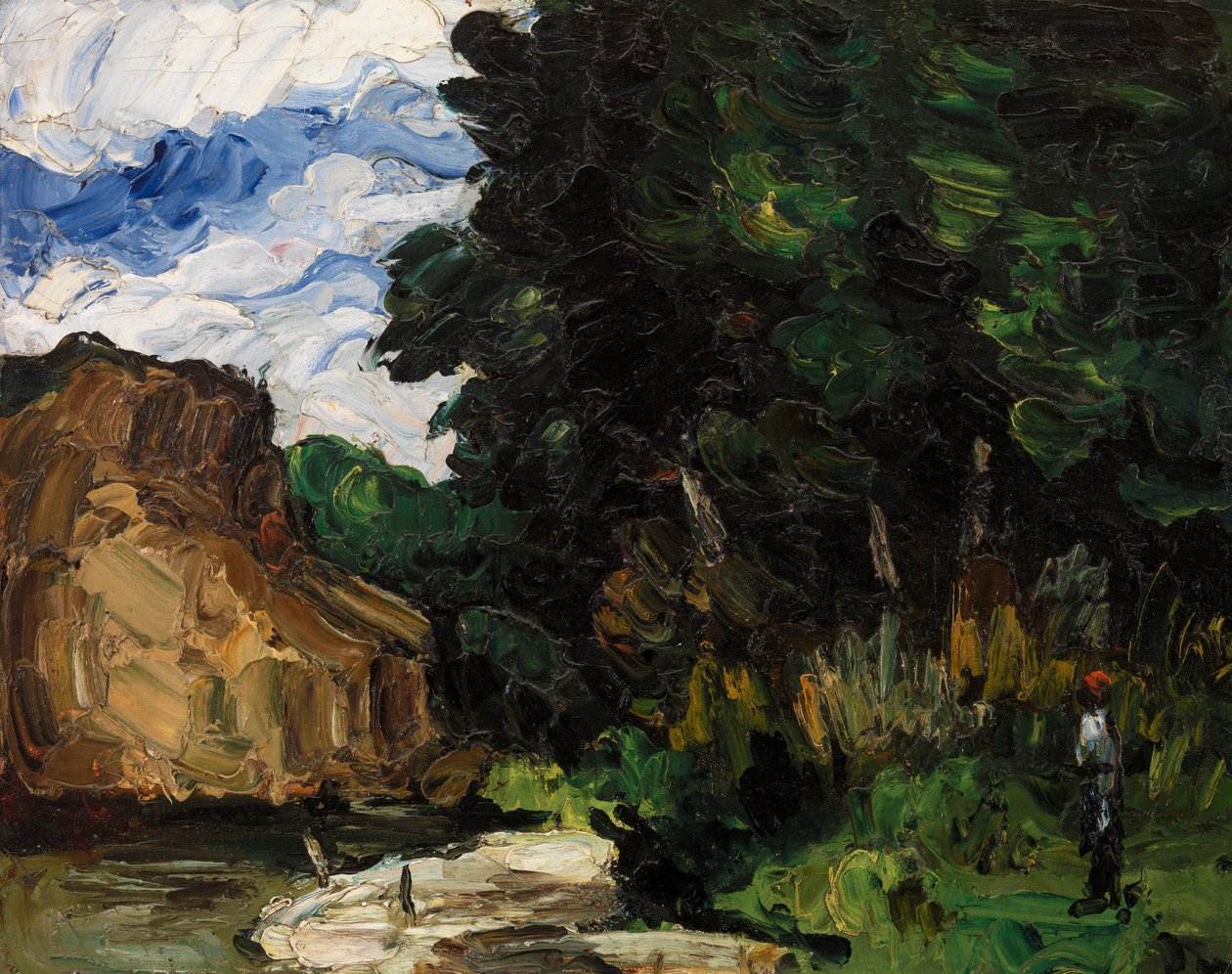 River Bend, noin 1865 tekijältä Paul Cézanne