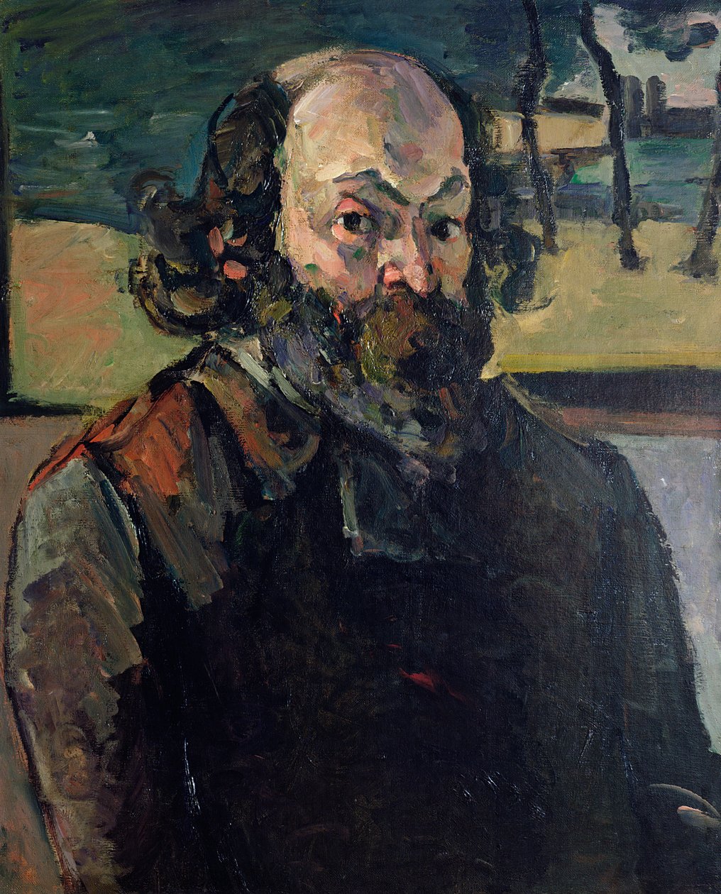 Omakuva, n. 1873-76 tekijältä Paul Cézanne
