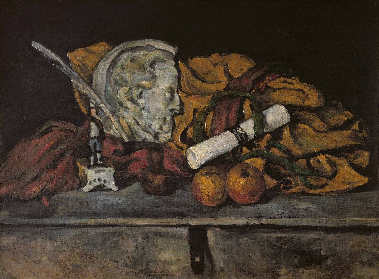 Taiteilijan asusteiden asetelma, 1872 tekijältä Paul Cézanne