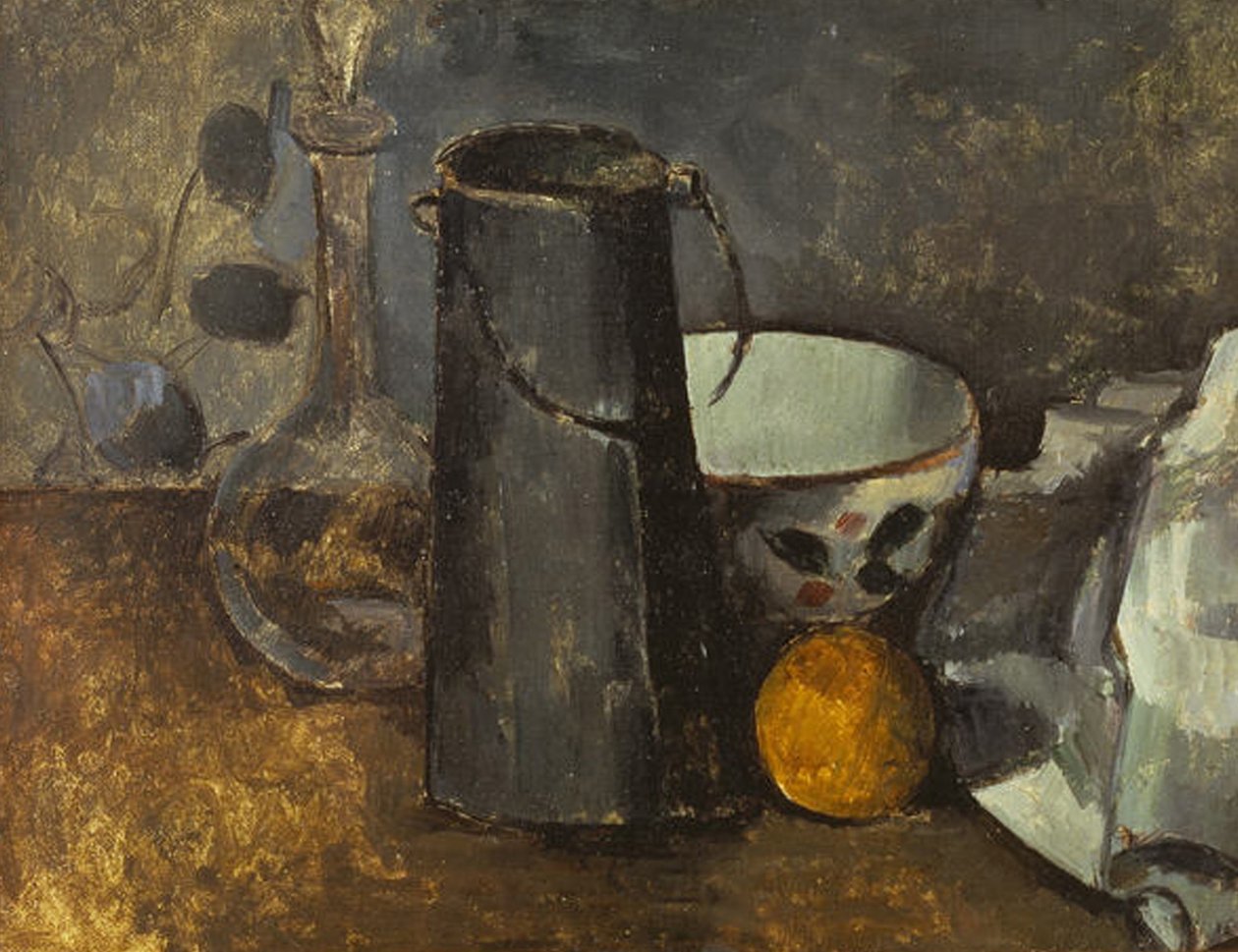 Asetelma karahvin kanssa tekijältä Paul Cézanne