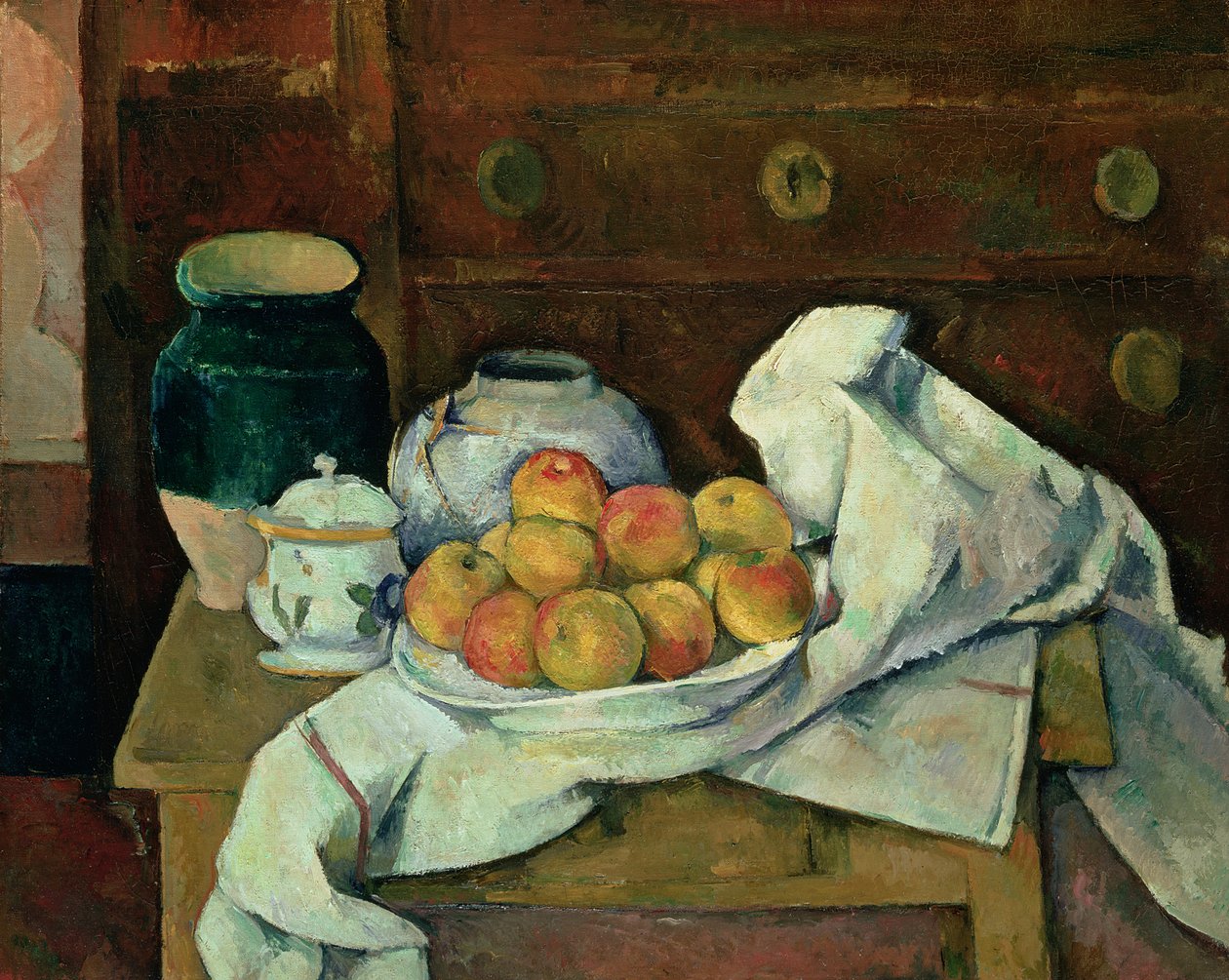 Huonekalut ja erilaiset esineet 1100- ja 1300-luvuilta tekijältä Paul Cézanne