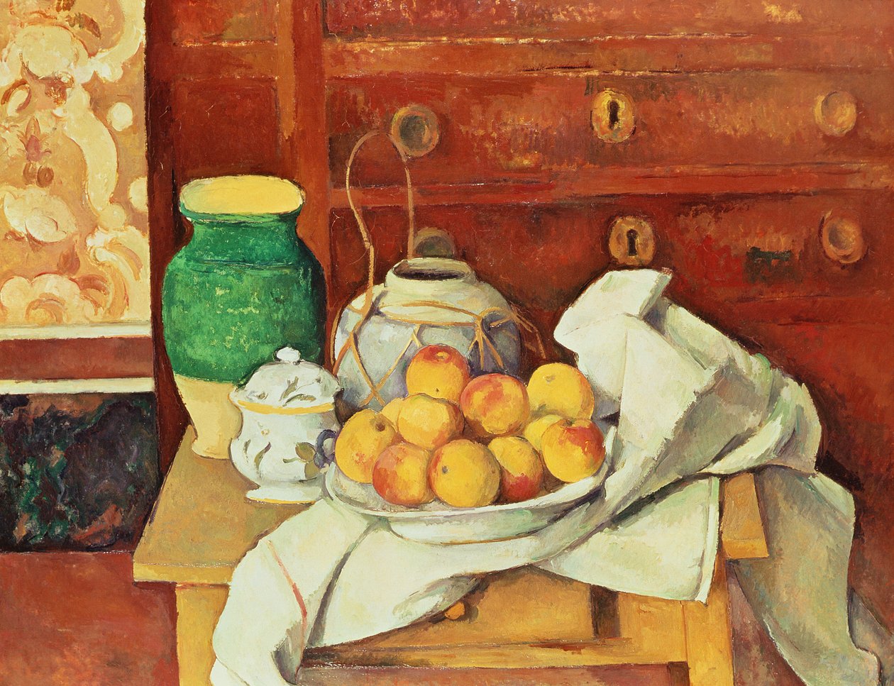 Asetelma lipaston kanssa, 1883-87 tekijältä Paul Cézanne