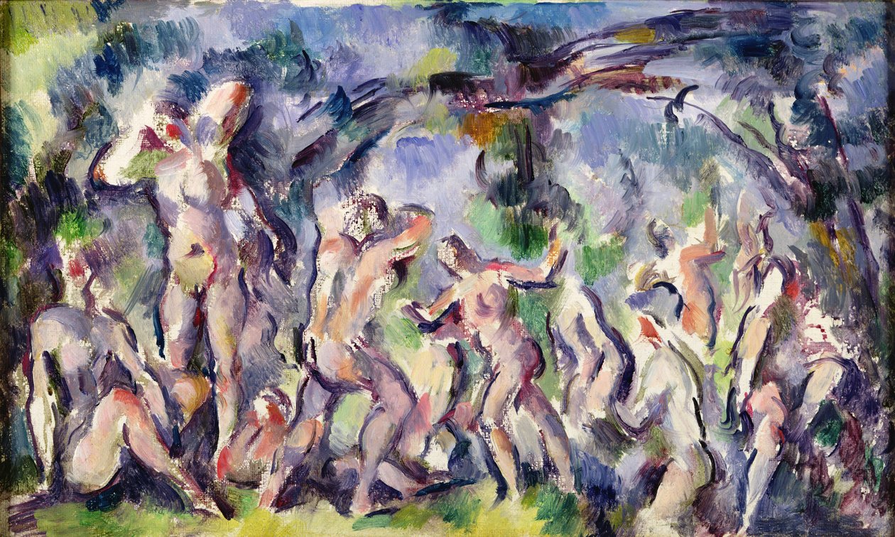 Tutkimus uimareista, noin 1900-06 tekijältä Paul Cézanne