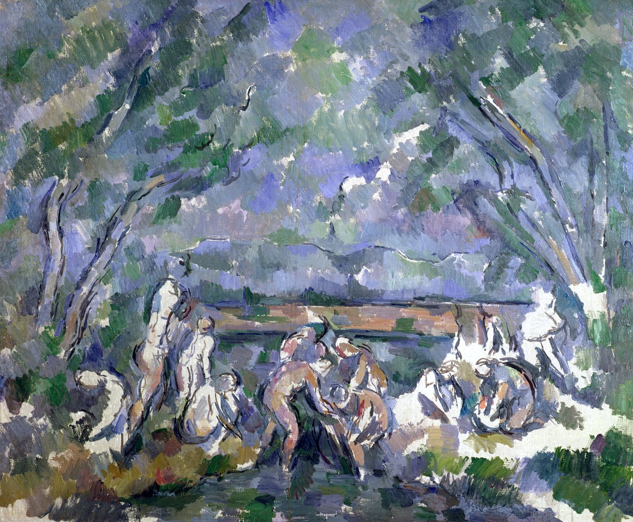 Uimarit, 1902-06 tekijältä Paul Cézanne