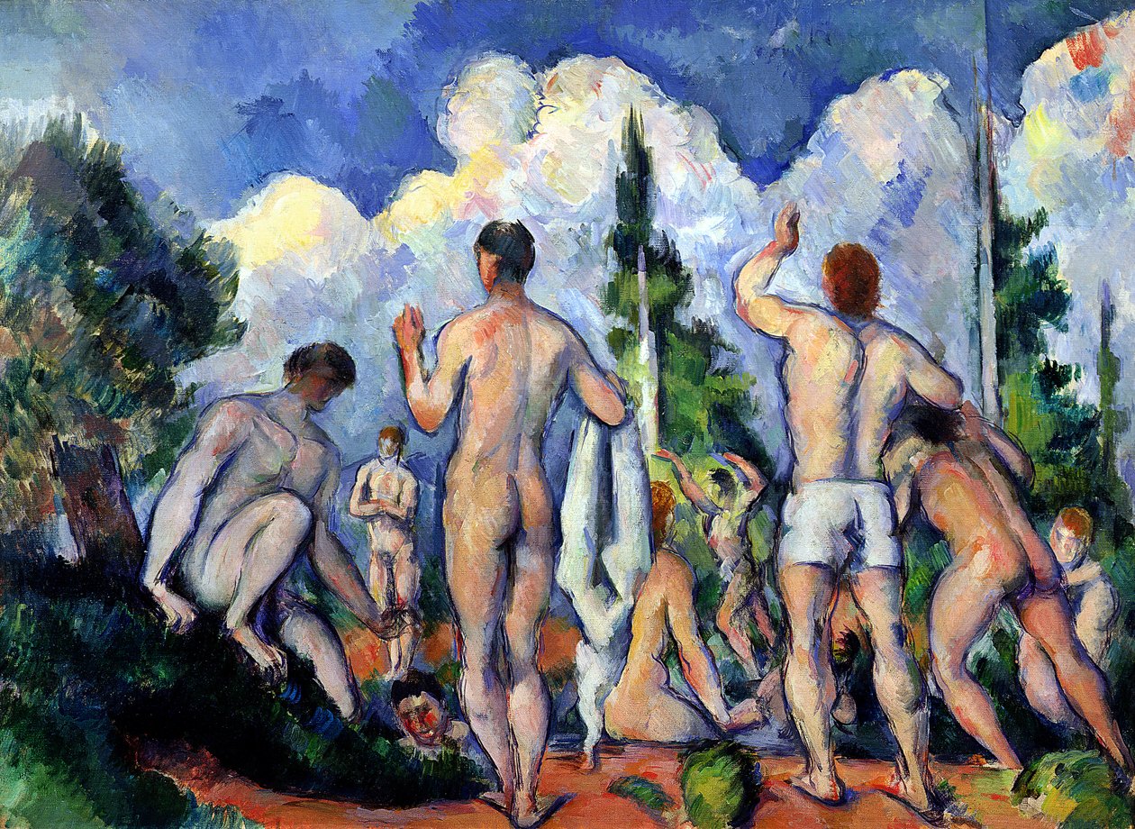 The Bathers, n. 1890-1892 tekijältä Paul Cézanne