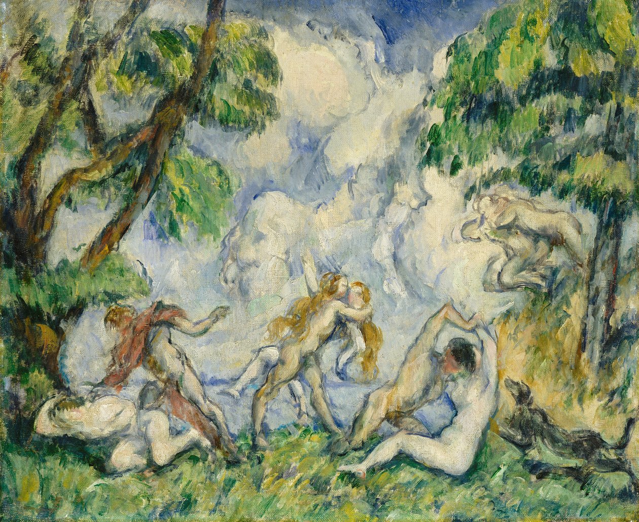 Rakkauden taistelu, n. 1880 tekijältä Paul Cézanne