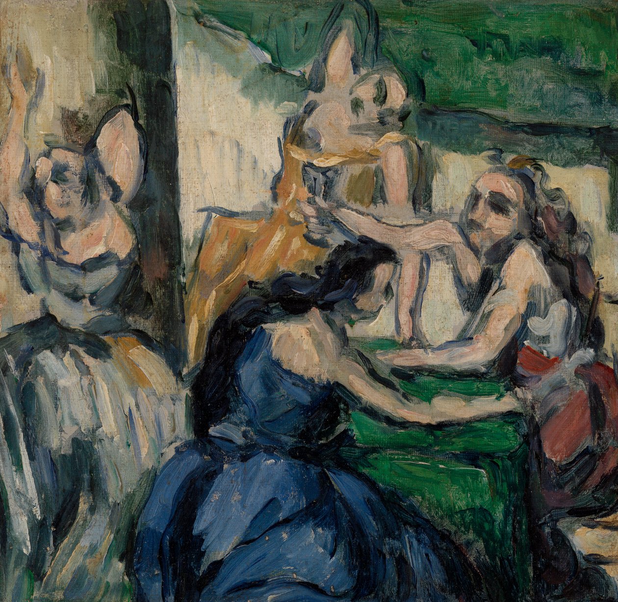 Kurtisaanit, n. 1867-68 tekijältä Paul Cézanne