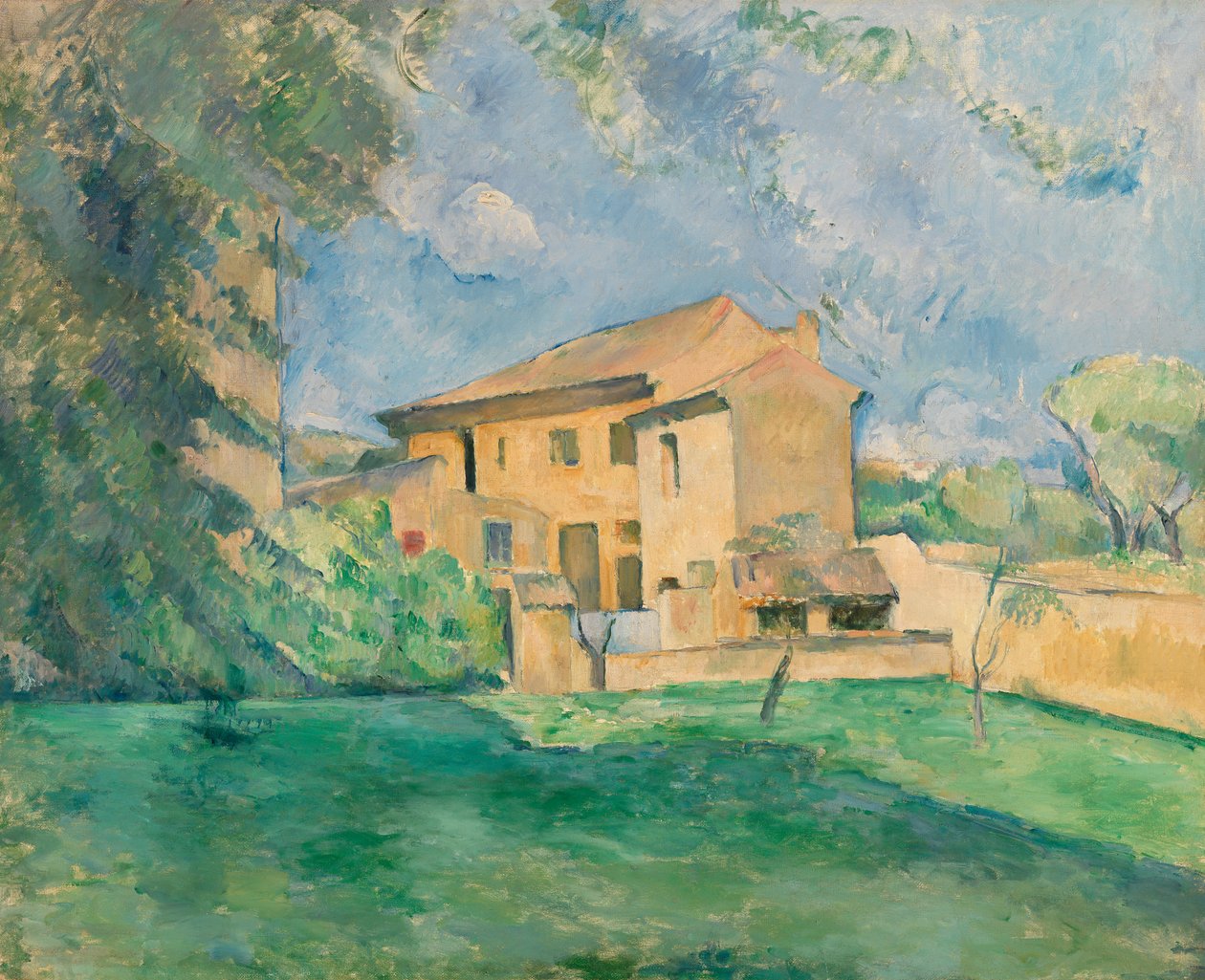 Maatila Jas de Bouffanissa tekijältä Paul Cézanne
