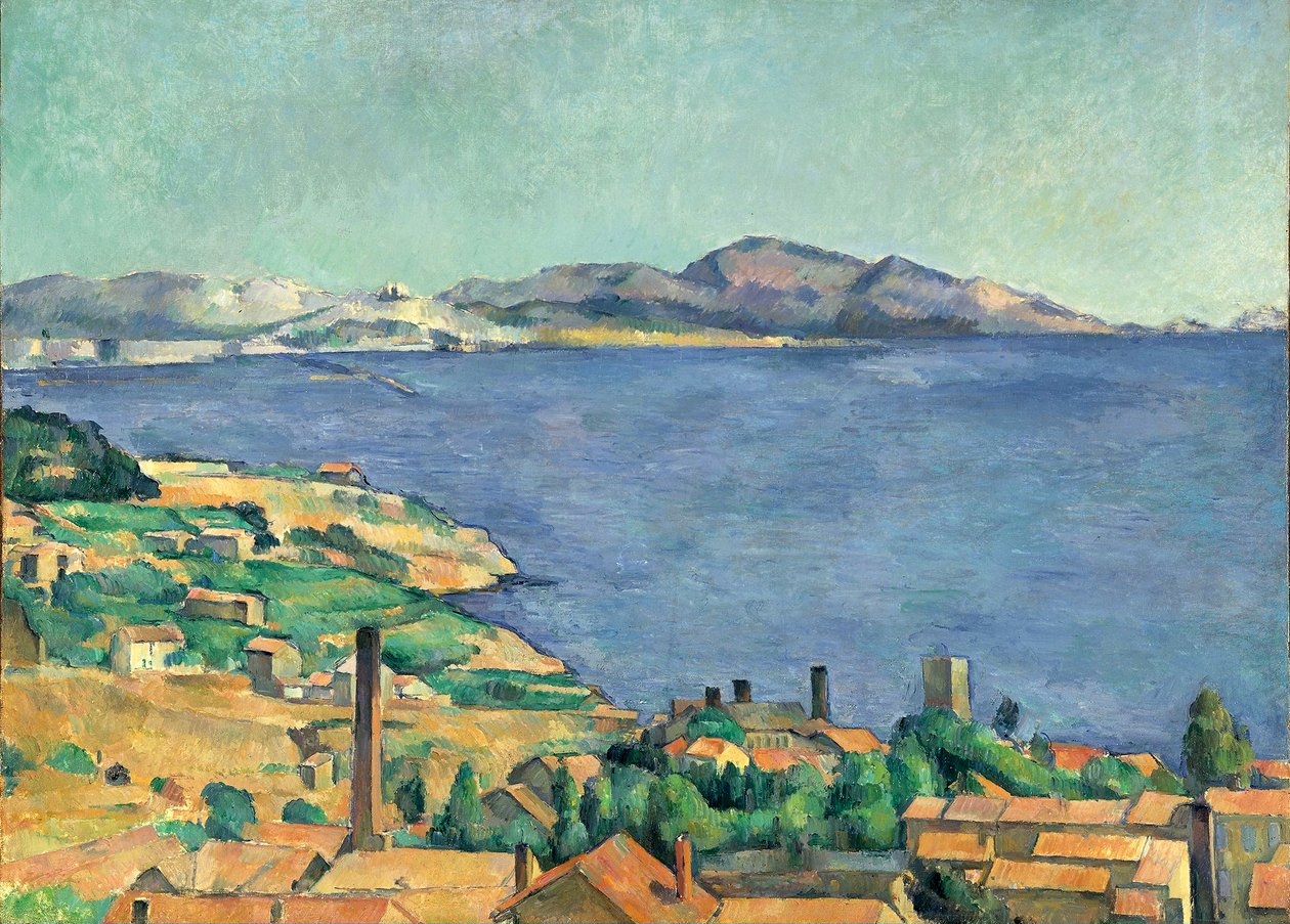 Marseillenlahti LEstaquesta katsottuna tekijältä Paul Cézanne