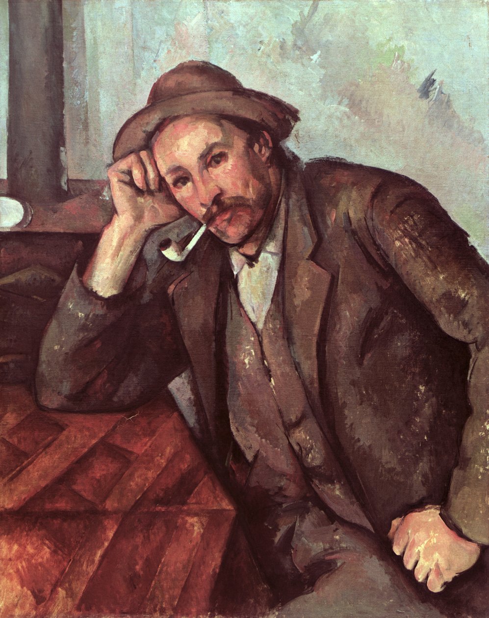 The Smoker, 1891-92 tekijältä Paul Cézanne