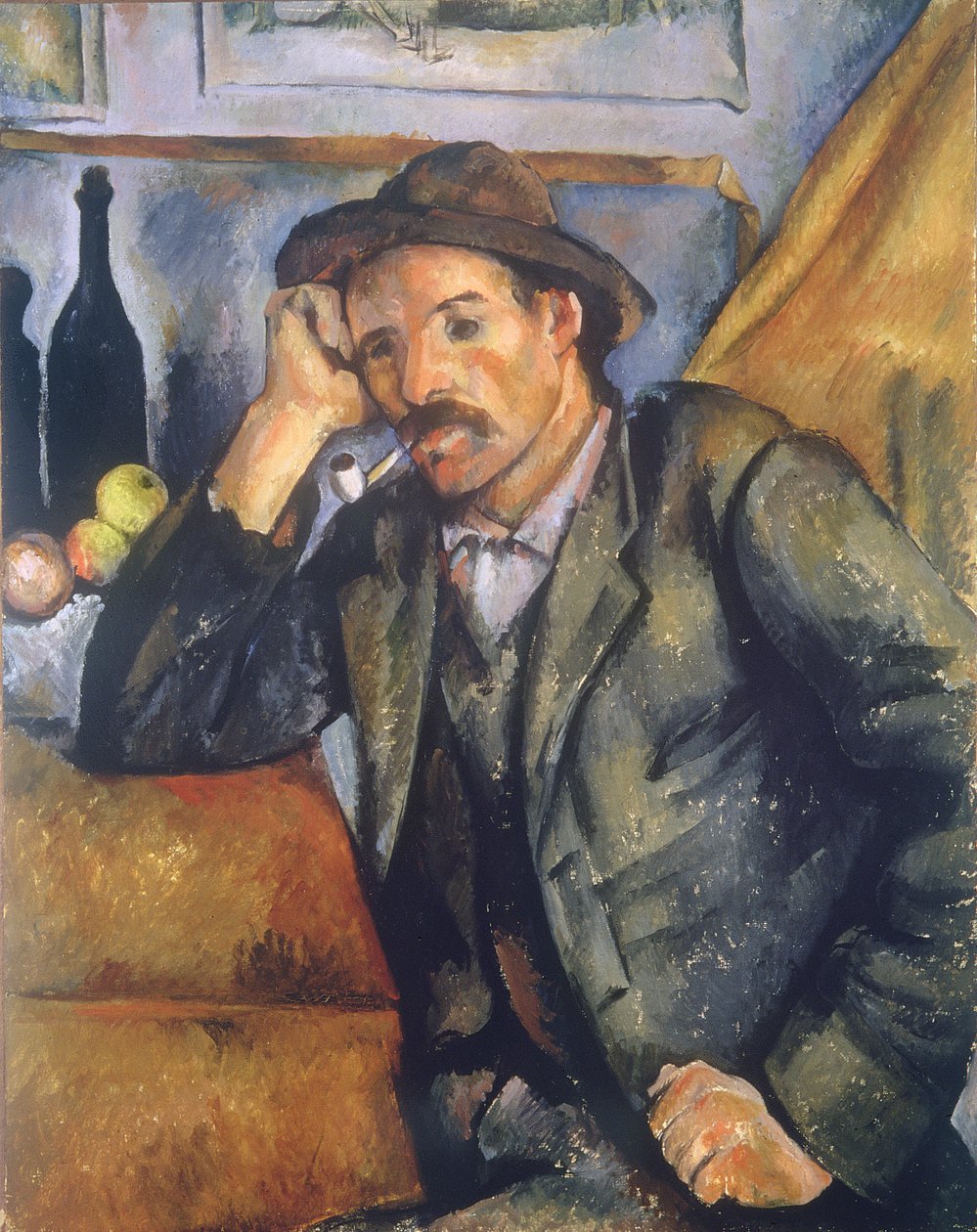 Smoker, 1895 tekijältä Paul Cézanne