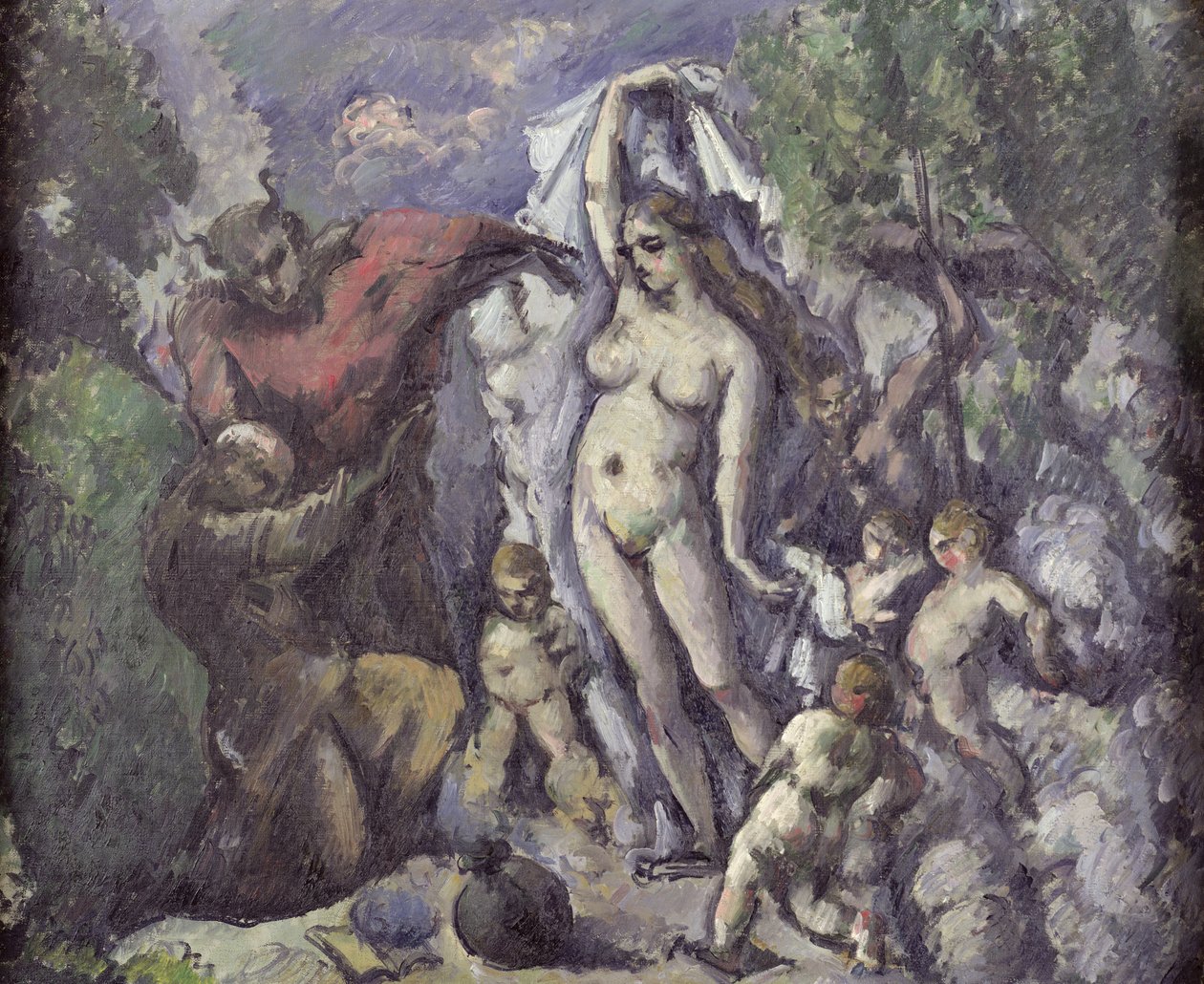 Pyhän Antoniuksen kiusaus, n. 1875 tekijältä Paul Cézanne