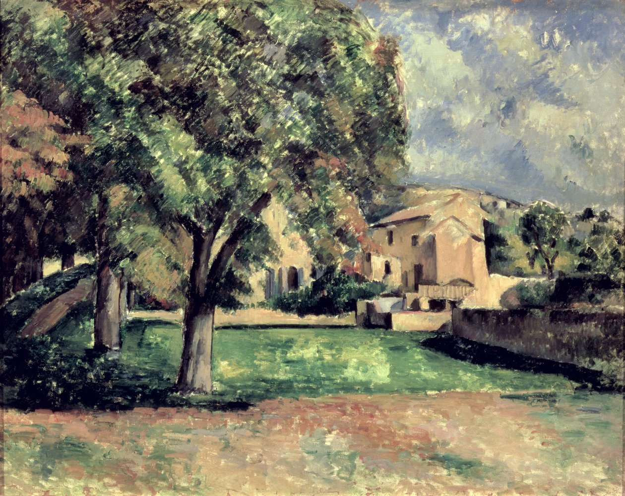 Puita puistossa, Jas de Bouffan, 1885-87. tekijältä Paul Cézanne