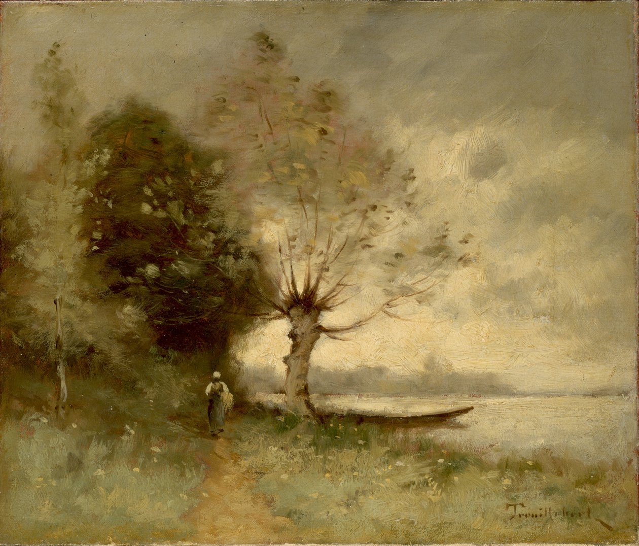 Bank of the Loire lähellä Chouzea tekijältä Paul Desire Trouillebert