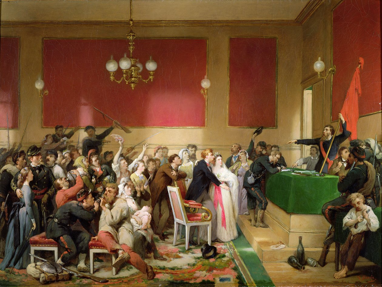 Häät Pariisin kunnan alaisuudessa 1871 tekijältä Paul Felix Guerie