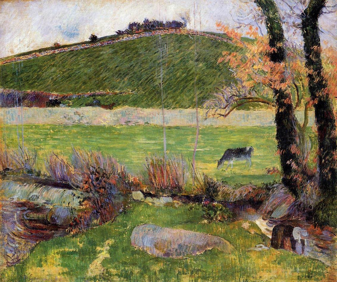 Niitty Avenin rannalla tekijältä Paul Gauguin