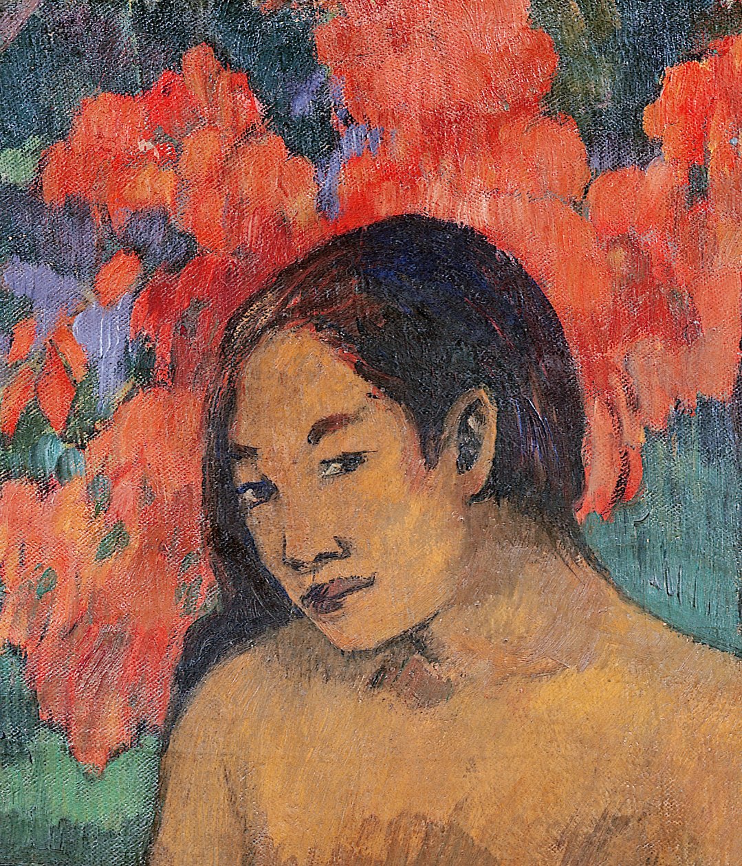 Ja heidän ruumiinsa kulta, 1901 (yksityiskohta 42678) tekijältä Paul Gauguin