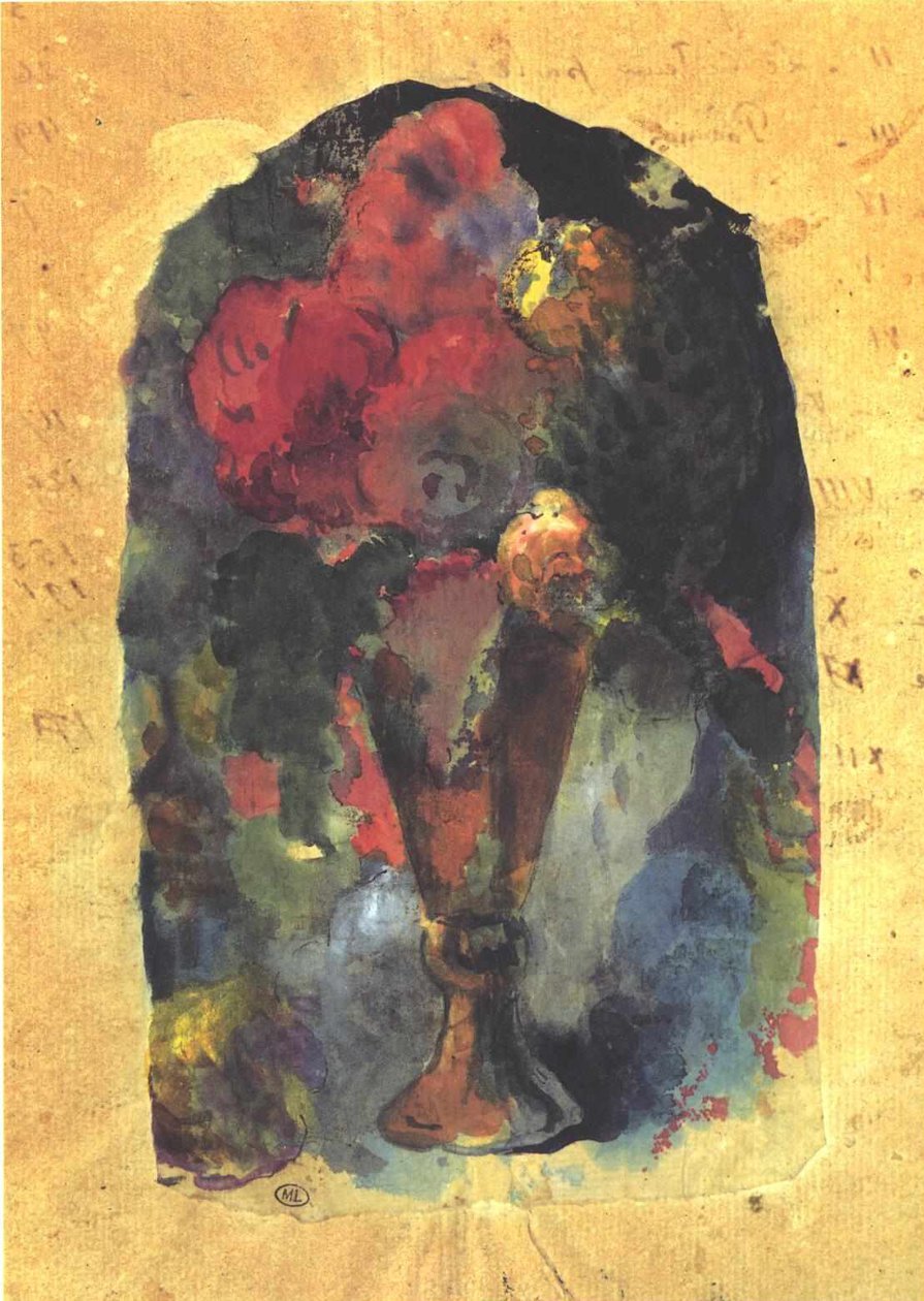 Blumenvase ja Delacroix tekijältä Paul Gauguin