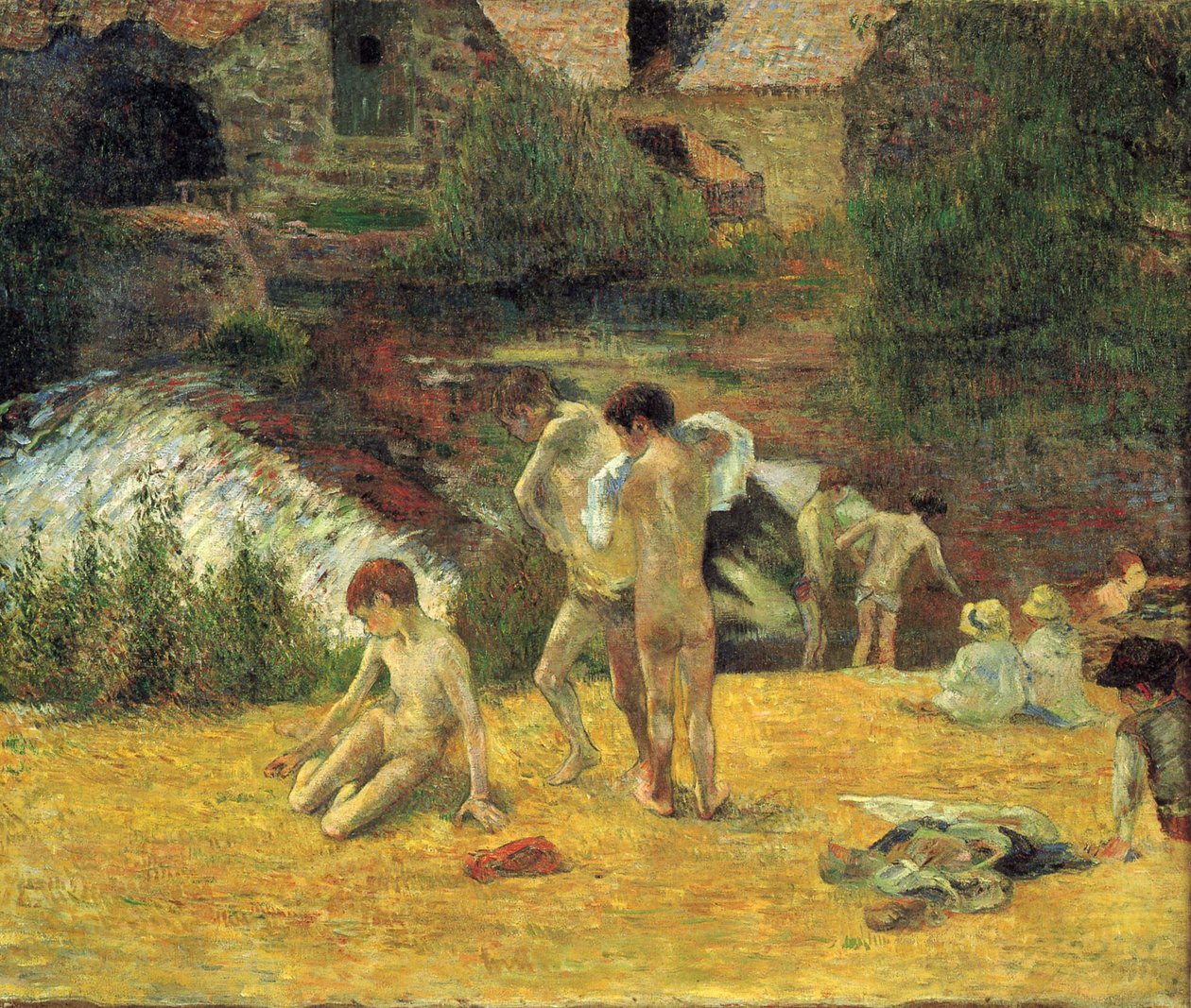 Bretonin pojat uimassa tekijältä Paul Gauguin