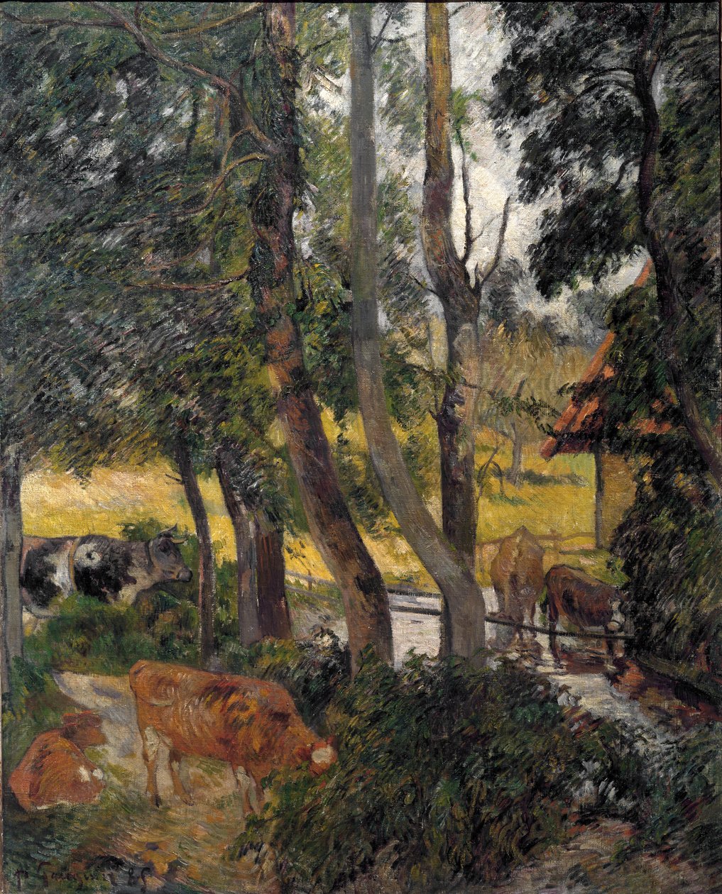 Bretonin maisema, 1885 tekijältä Paul Gauguin