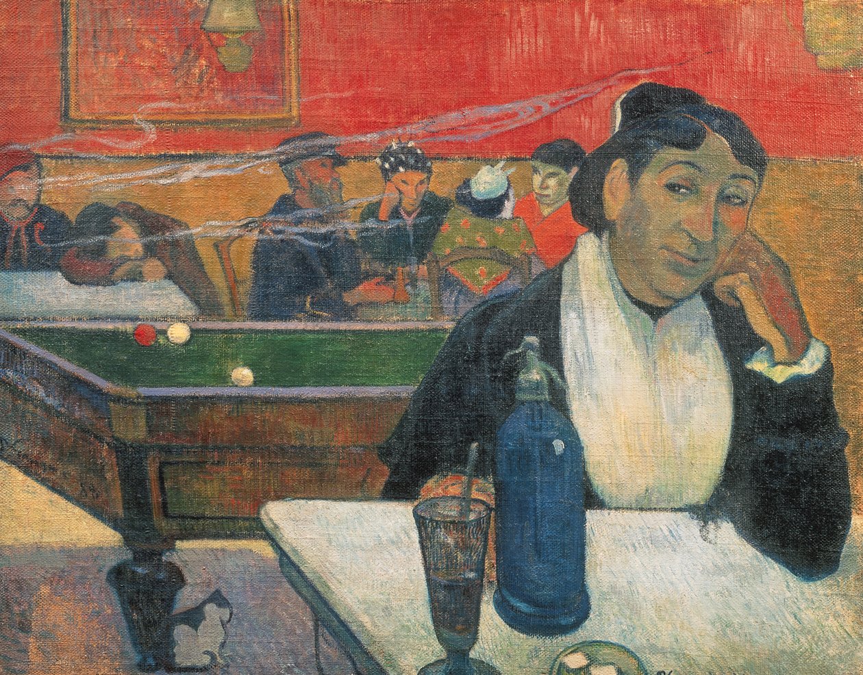 Kahvila Arlesissa, 1888 tekijältä Paul Gauguin