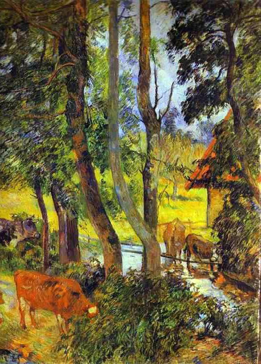 Karjan juominen tekijältä Paul Gauguin