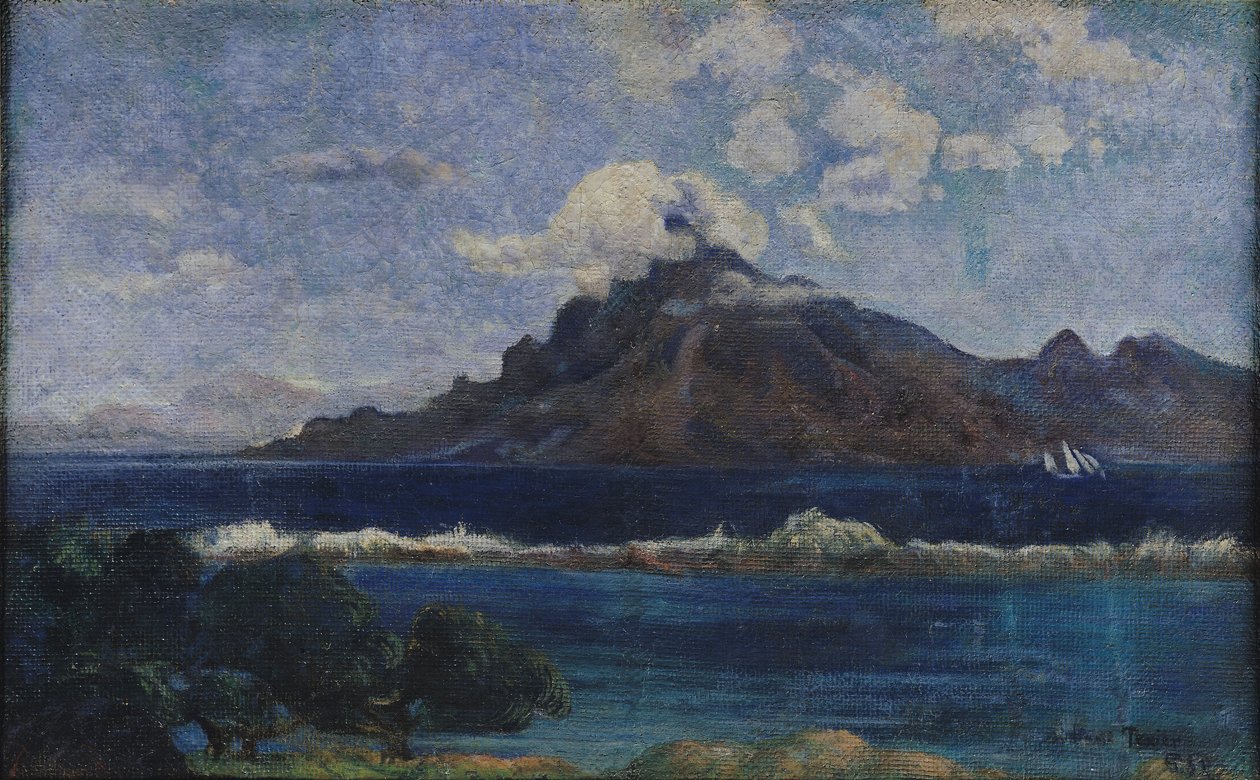 Martiniquen rannikkomaisema, 1887 tekijältä Paul Gauguin