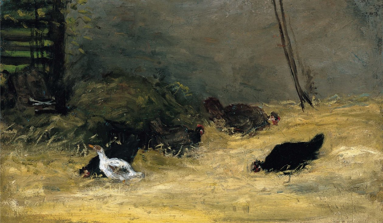 Dans le poulailler tekijältä Paul Gauguin