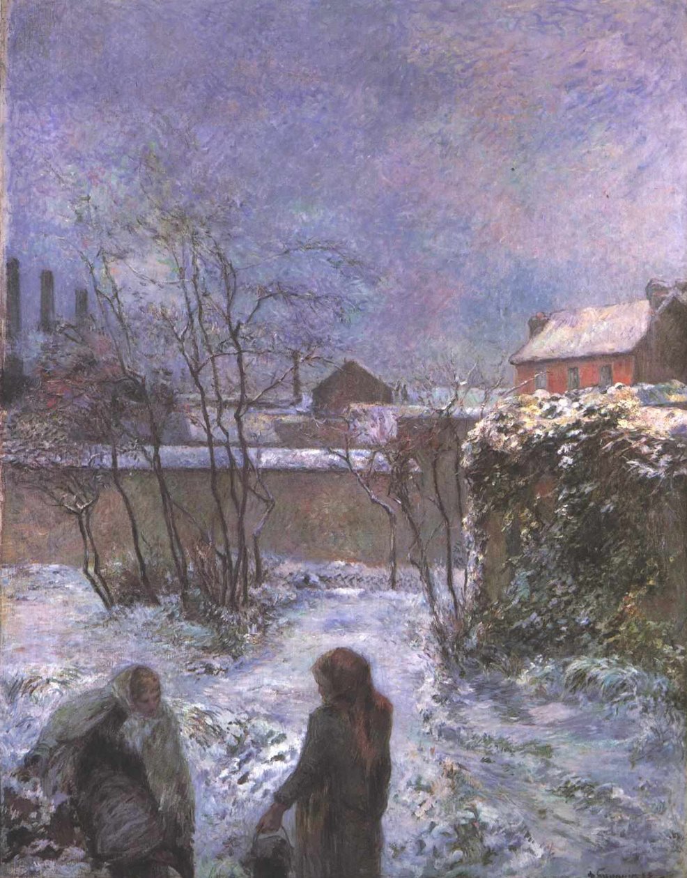 Der garten im winter, Rue Carcel tekijältä Paul Gauguin